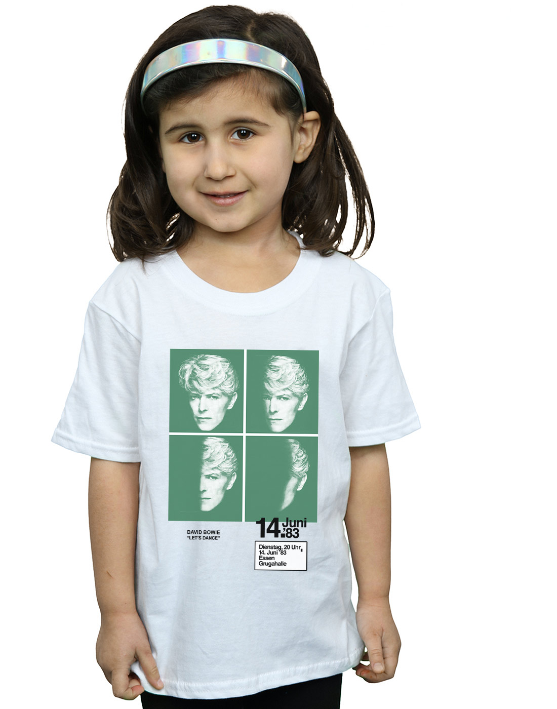 David Bowie Girls 1983 Concert Poster T-Shirt - Picture 6 of 7
