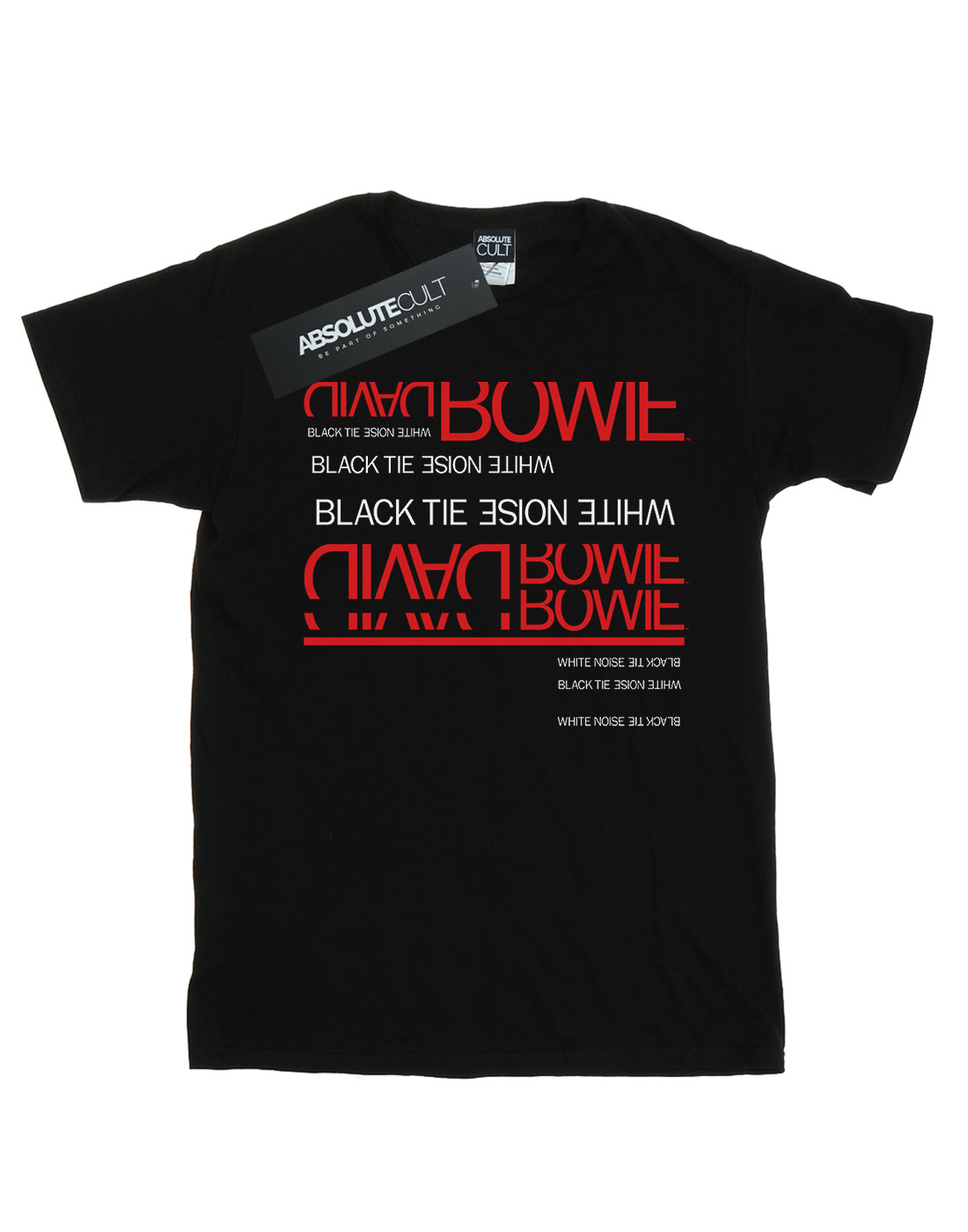 David Bowie Girls Black Tie White Noise T-Shirt - Picture 5 of 9