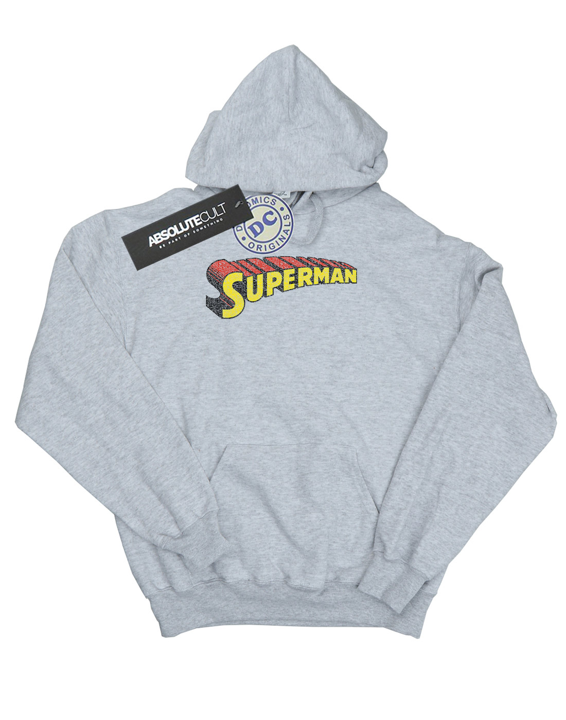DC Comics Girls Superman Telescopic Crackle Logo Hoodie - Picture 11 of 13