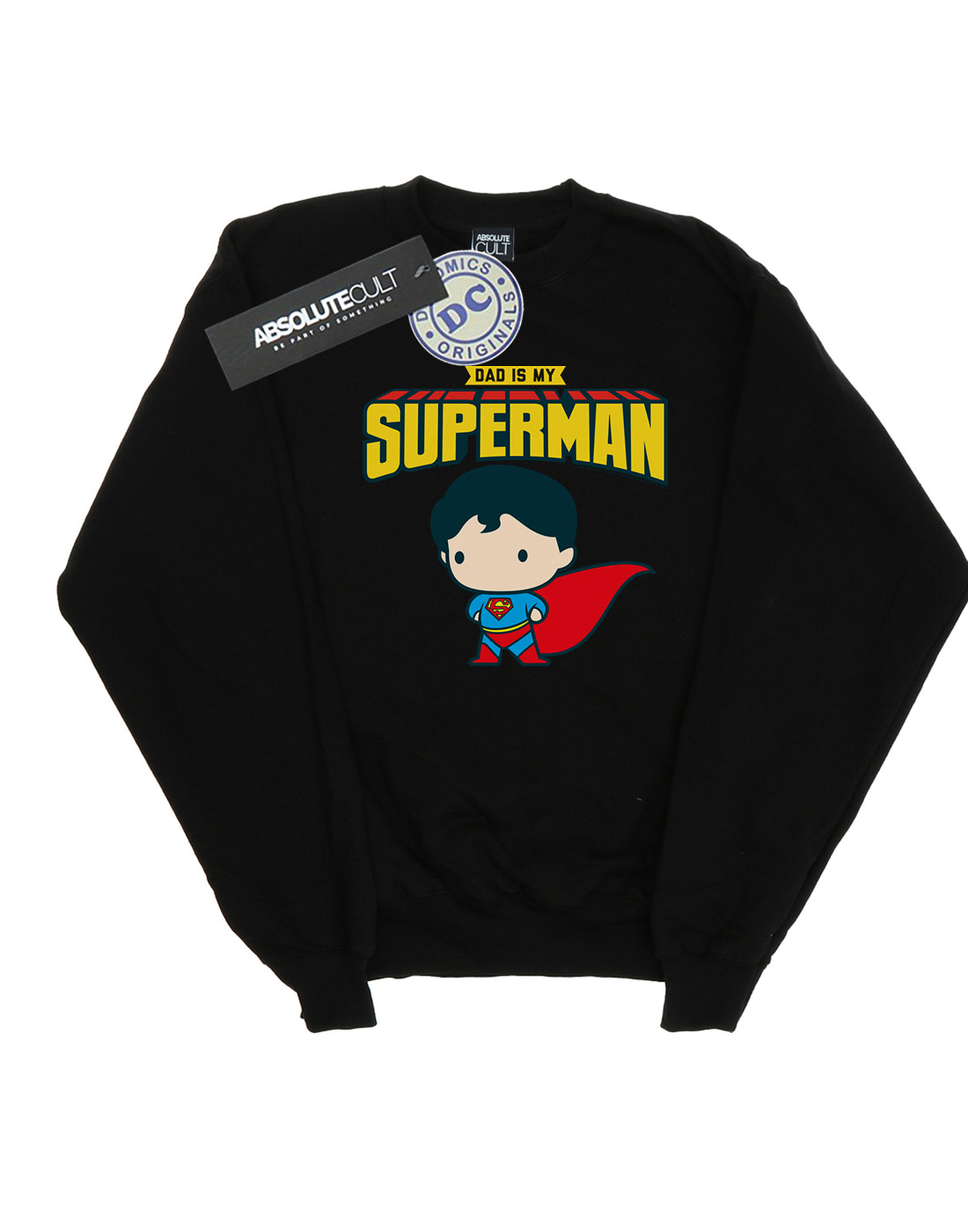 DC Comics Girls Superman My Dad Is My Hero Sweatshirt - Picture 5 of 7