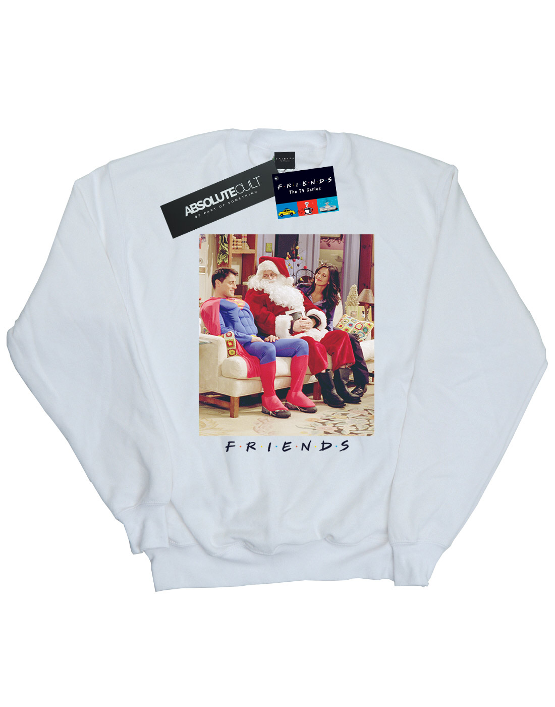 Friends Girls Superman And Santa Sweatshirt - Picture 9 of 9