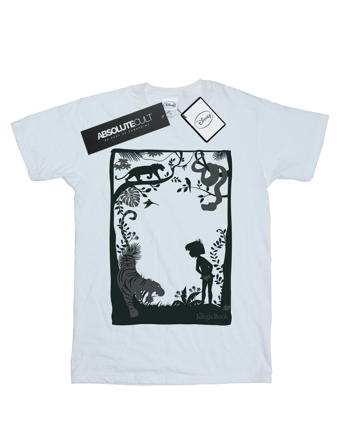 Disney Women's The Jungle Book Silhouette Poster Boyfriend Fit T-Shirt - Picture 7 of 29