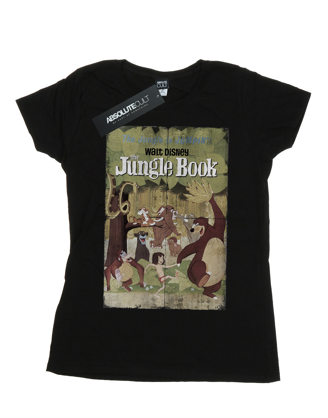 Disney Women's The Jungle Book Retro Poster Boyfriend Fit T-Shirt - Picture 7 of 13
