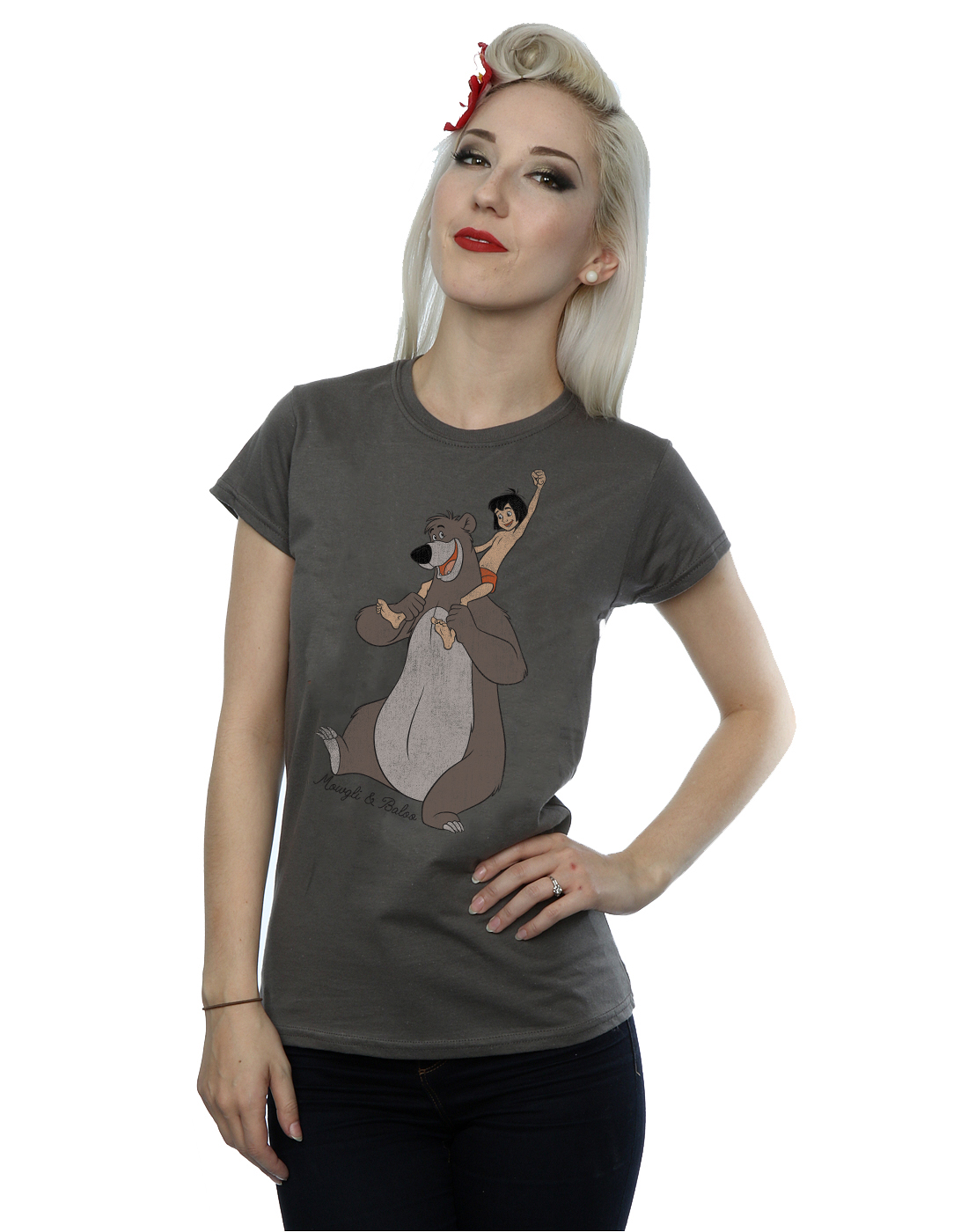 Disney Women's The Jungle Book Classic Mowgli And Baloo T-Shirt - Picture 10 of 17