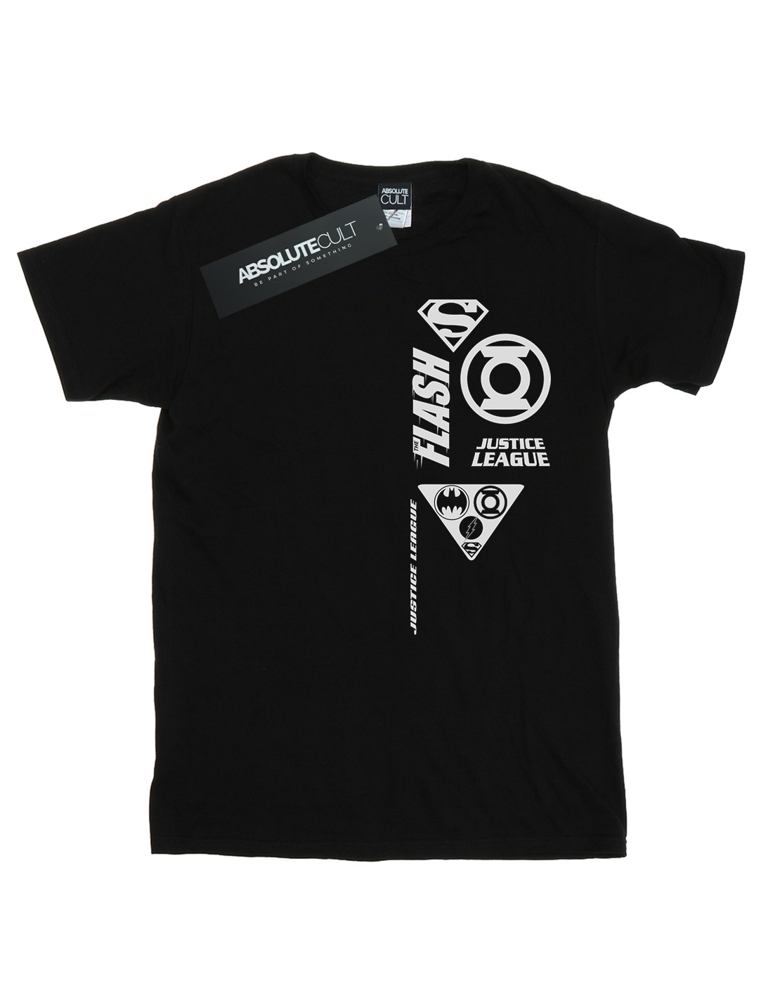 DC Comics Girls Justice League Chest Icons T-Shirt - Picture 5 of 9