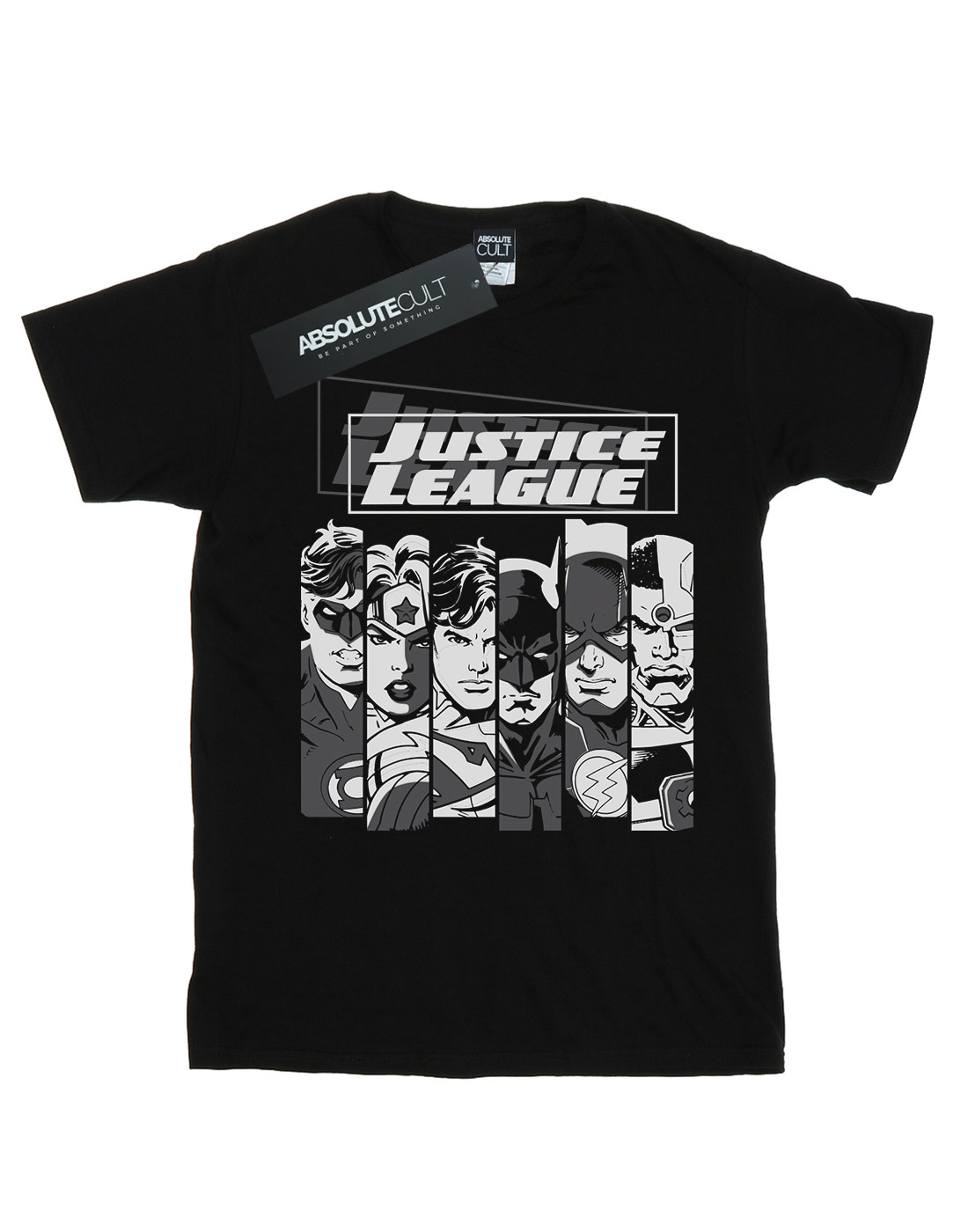 DC Comics Girls Justice League Stripes T-Shirt - Picture 5 of 9