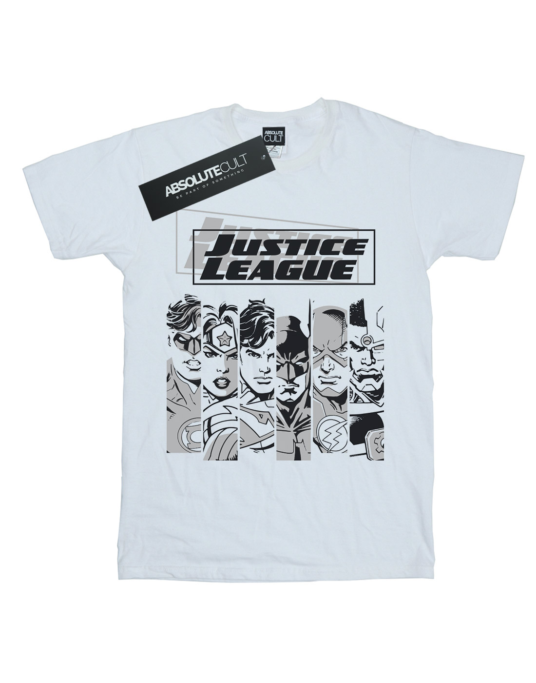 DC Comics Girls Justice League Stripes T-Shirt - Picture 9 of 9