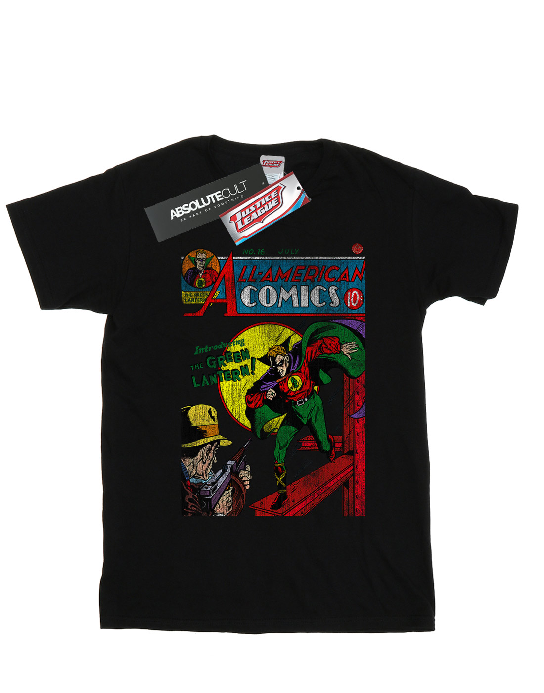 DC Comics Girls Justice League All American Comics Issue 16 Cover T-Shirt - Picture 7 of 13