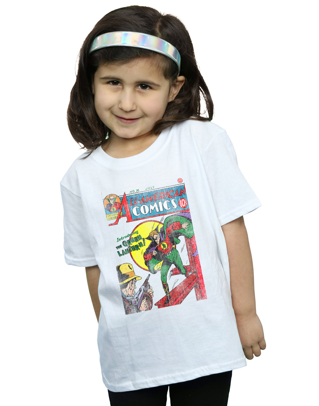 DC Comics Girls Justice League All American Comics Issue 16 Cover T-Shirt - Picture 10 of 13