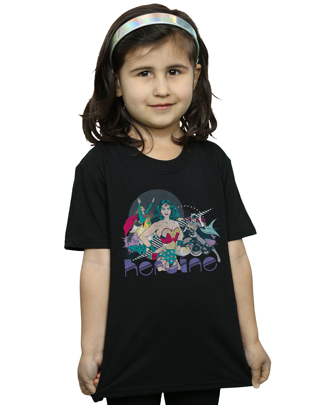 DC Comics Girls Justice League Heroine T-Shirt - Picture 4 of 11