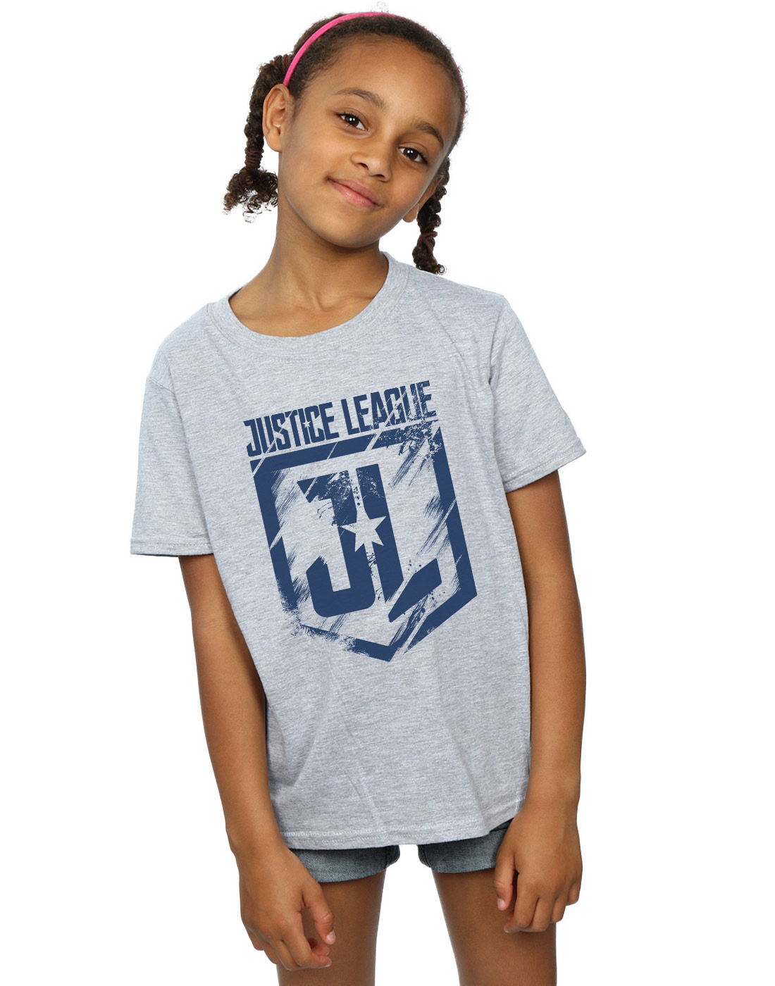 DC Comics Girls Justice League Movie Indigo Logo T-Shirt - Picture 10 of 17