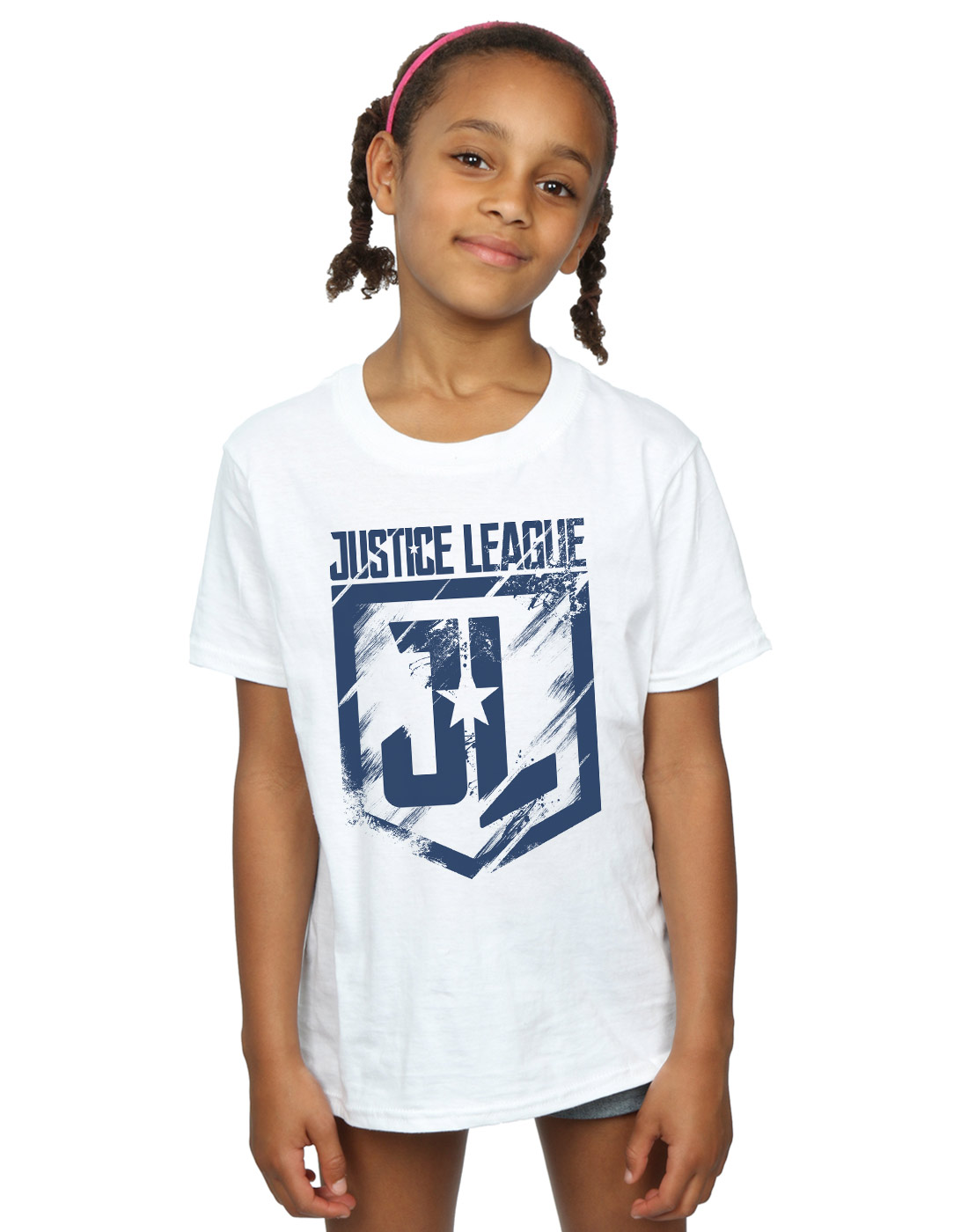 DC Comics Girls Justice League Movie Indigo Logo T-Shirt - Picture 14 of 17