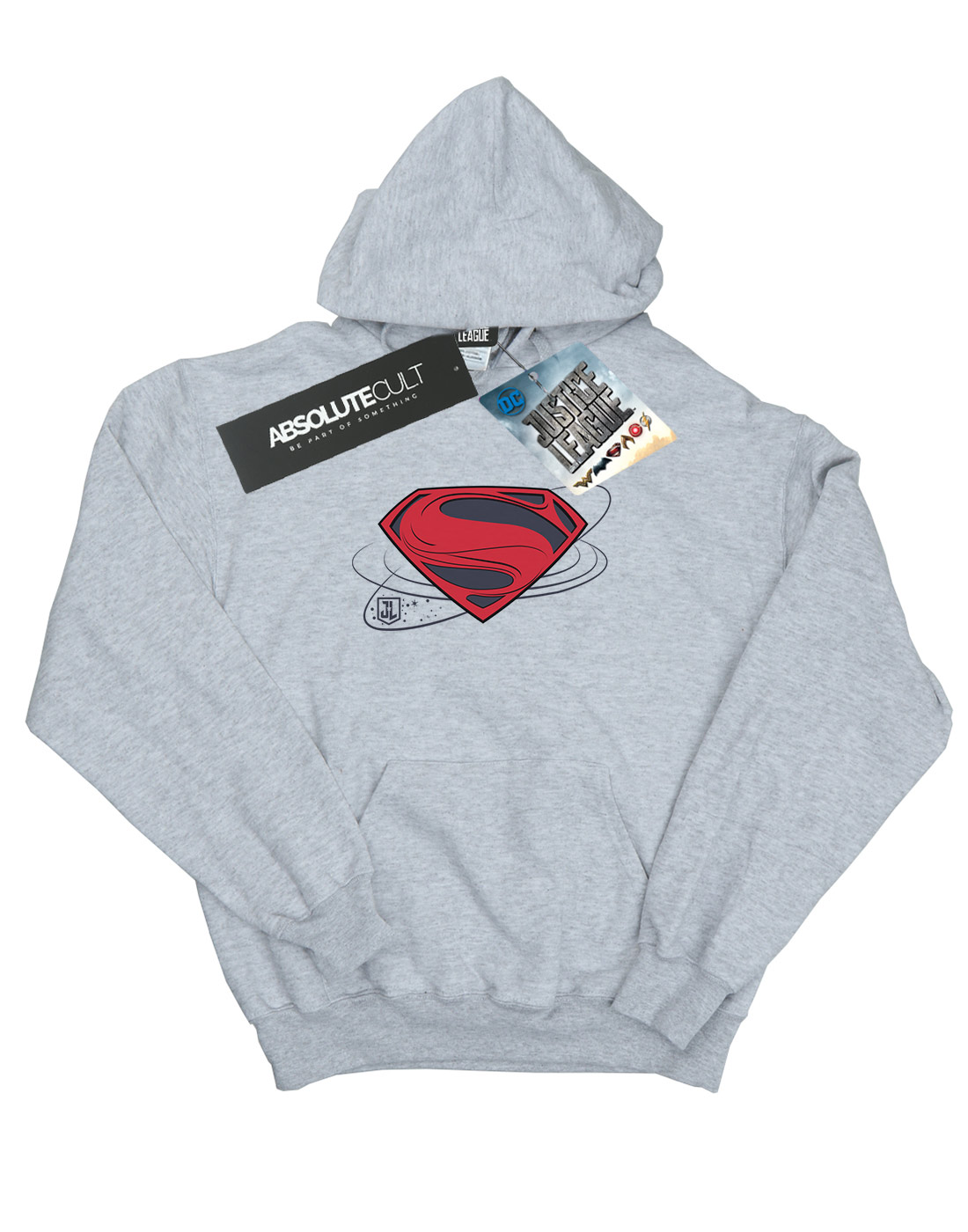 DC Comics Girls Justice League Movie Superman Logo Hoodie - Picture 11 of 17