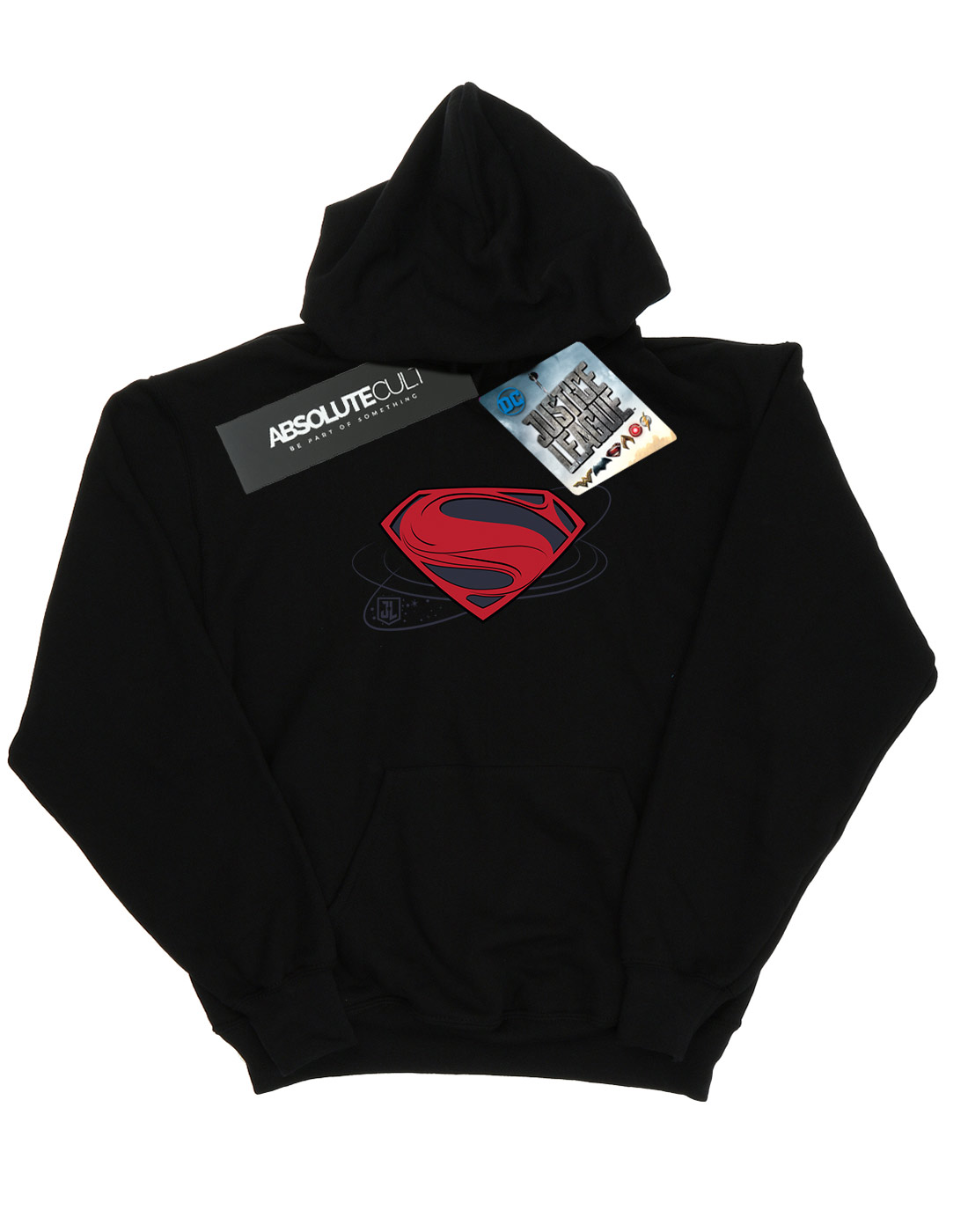 DC Comics Girls Justice League Movie Superman Logo Hoodie - Picture 7 of 17