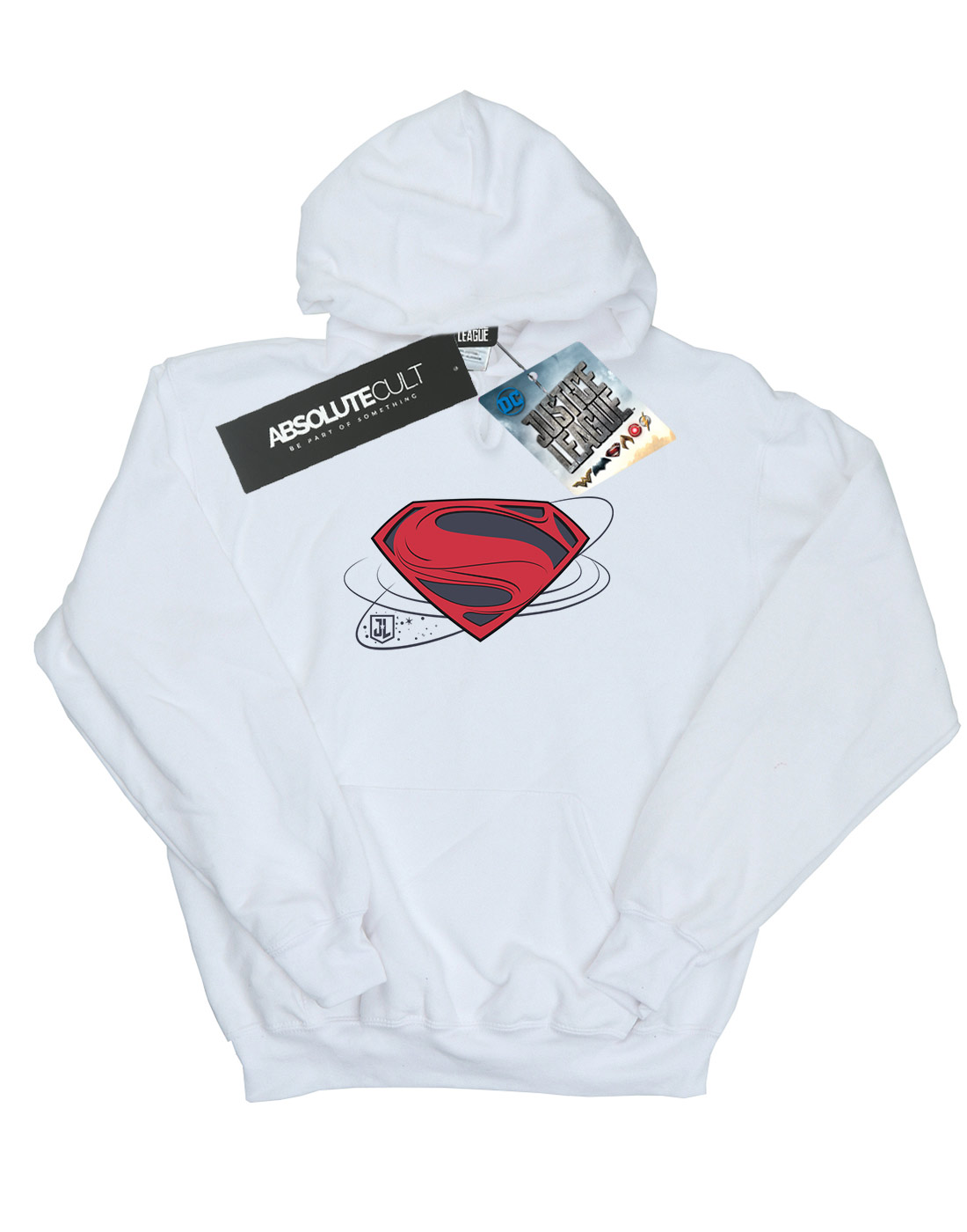 DC Comics Girls Justice League Movie Superman Logo Hoodie - Picture 15 of 17