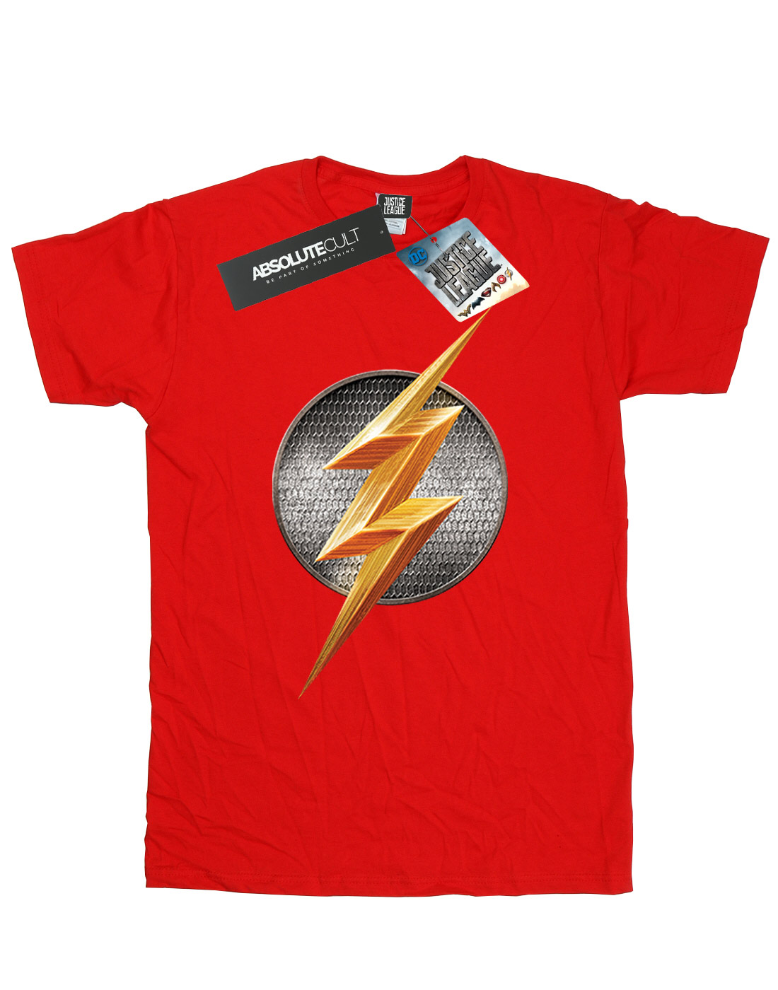 DC Comics Girls Justice League Movie Flash Emblem T-Shirt - Picture 11 of 21