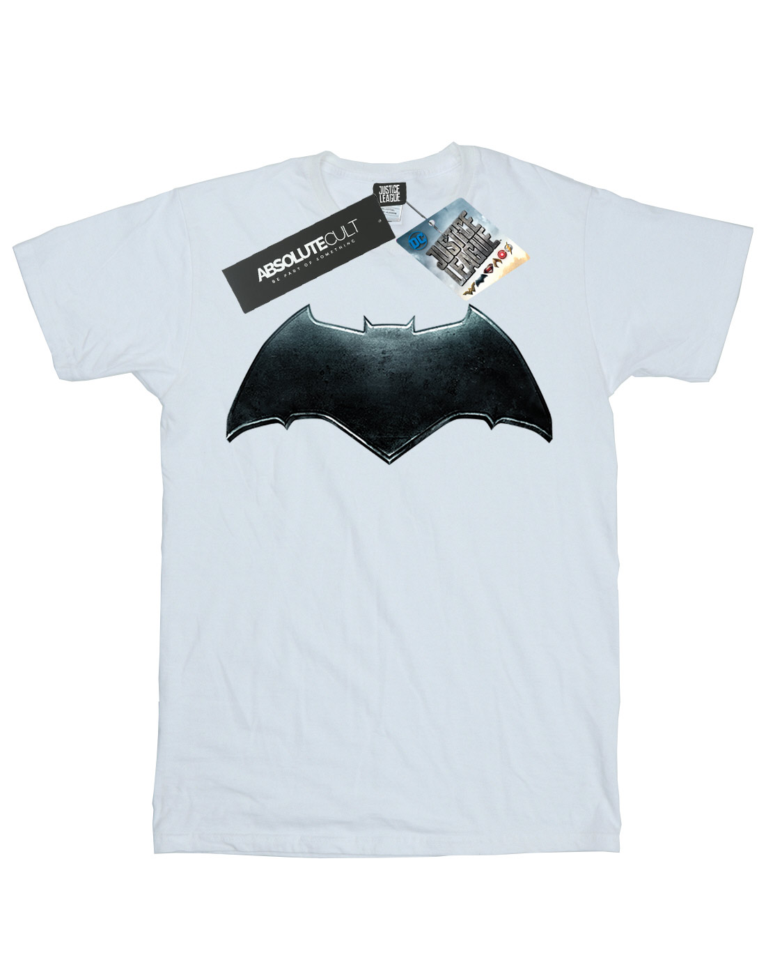 DC Comics Girls Justice League Movie Batman Emblem T-Shirt - Picture 15 of 17