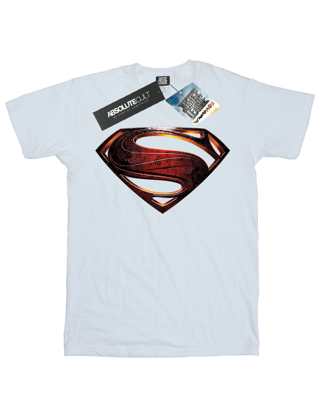 DC Comics Girls Justice League Movie Superman Emblem T-Shirt - Picture 15 of 17