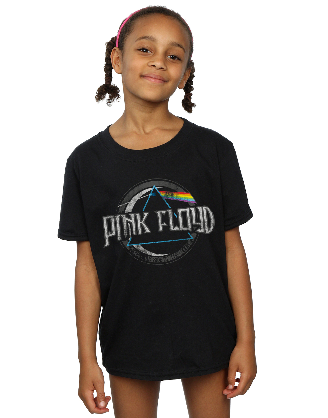 Pink Floyd Girls Dark Side Of The Moon Circular Logo T-Shirt - Picture 6 of 21