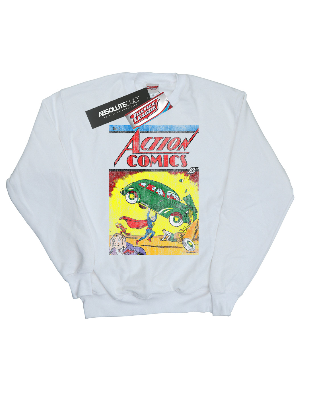 DC Comics Girls Superman Action Comics Issue 1 Cover Sweatshirt - Picture 7 of 21
