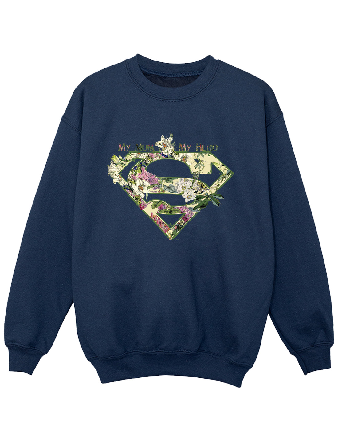 DC Comics Girls Superman My Mum My Hero Sweatshirt - Picture 9 of 16