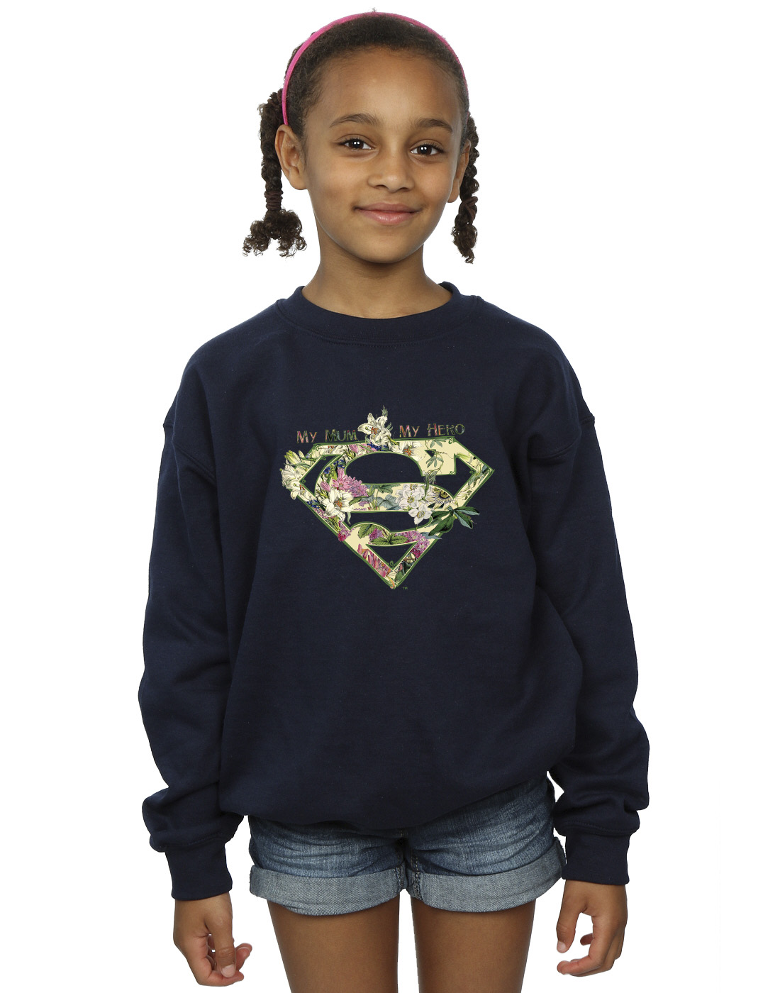 DC Comics Girls Superman My Mum My Hero Sweatshirt - Picture 8 of 16