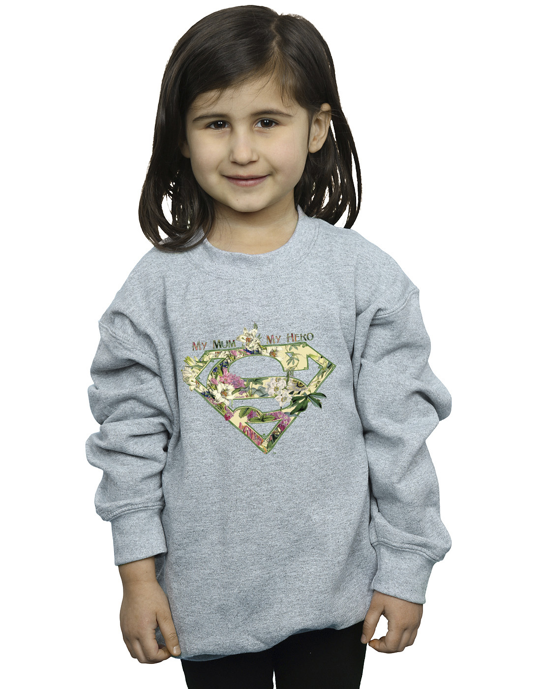 DC Comics Girls Superman My Mum My Hero Sweatshirt - Picture 11 of 16