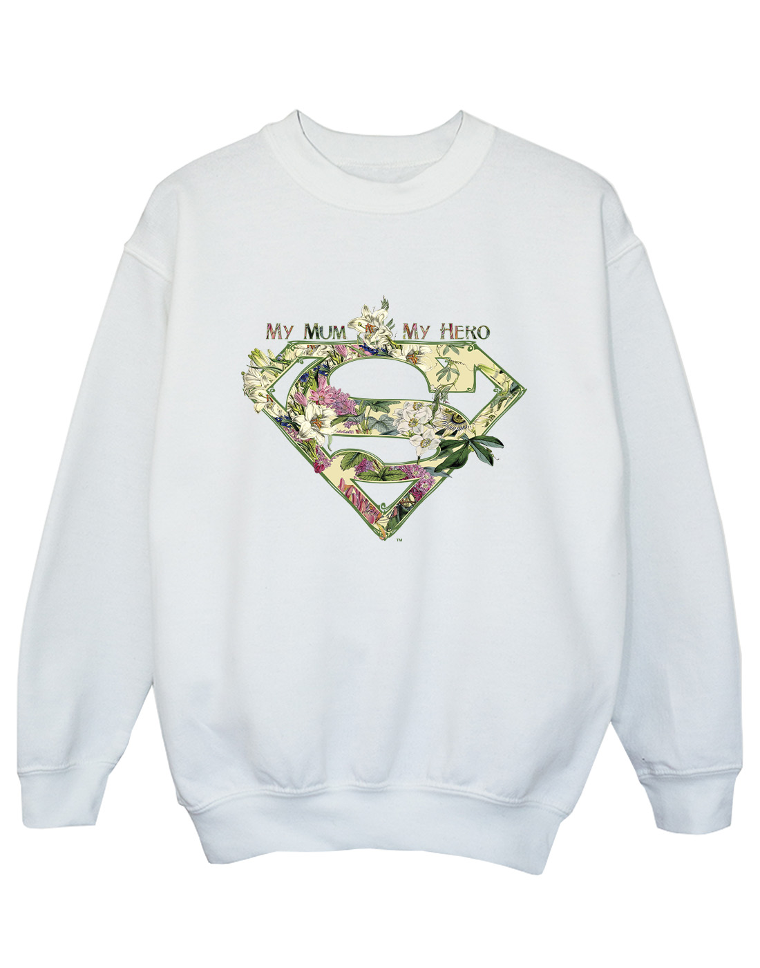 DC Comics Girls Superman My Mum My Hero Sweatshirt - Picture 15 of 16