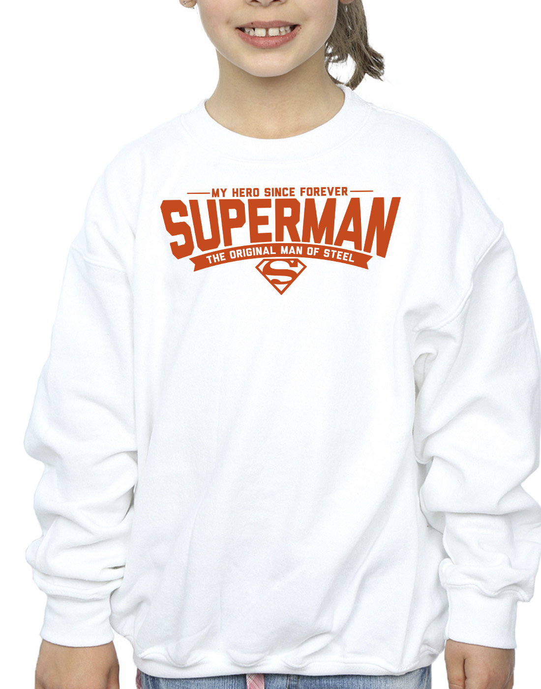 DC Comics Girls Superman Hero Dad Sweatshirt - Picture 16 of 16