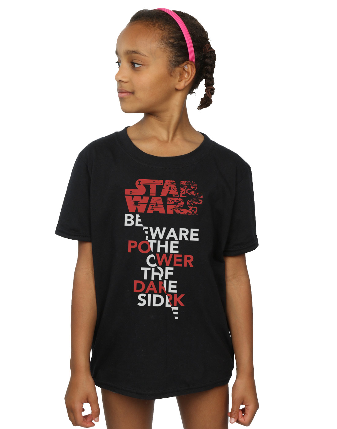Star Wars Girls The Last Jedi Power Of The Dark Side T-Shirt - Picture 6 of 17